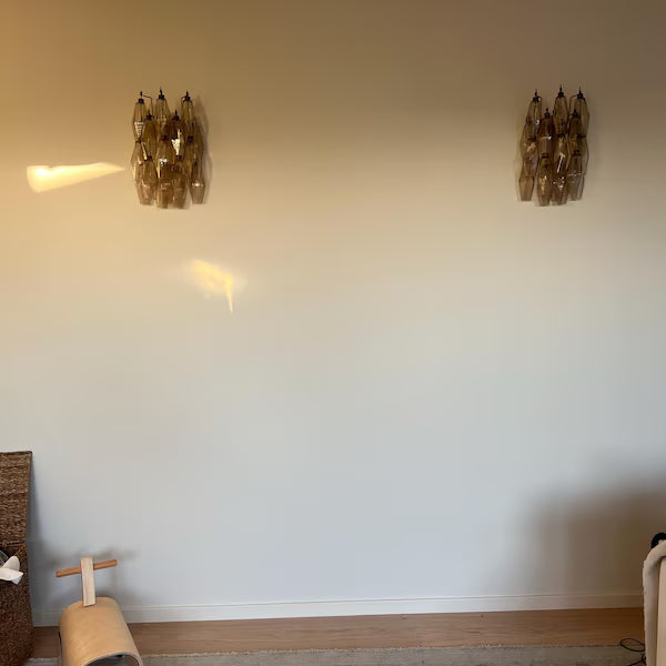 Vägglampa Poliedri Smoke