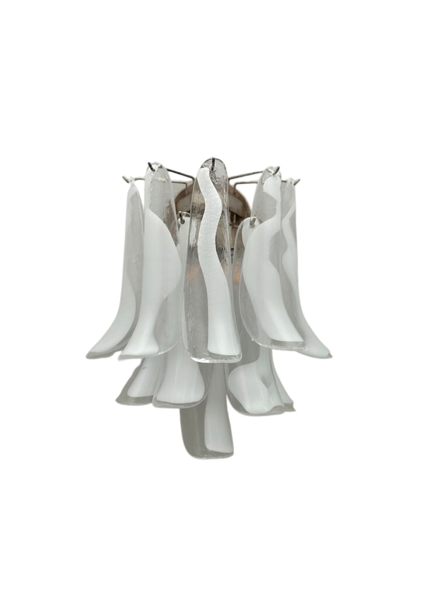 Murano vägglampa Calli Bianco