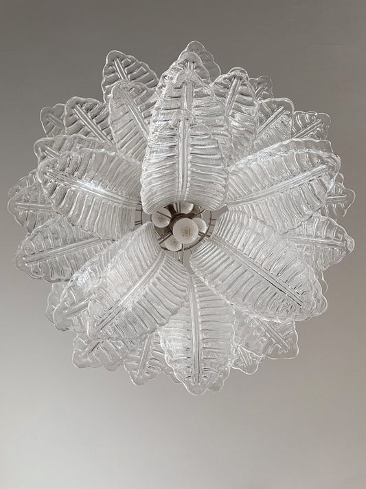 Murano takkrona Foglia Feather Ø68 - 41 glas