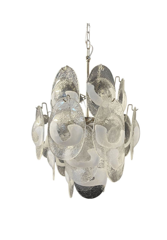 Murano takkrona Lattimo Vistosi Ø45 - 24 glas