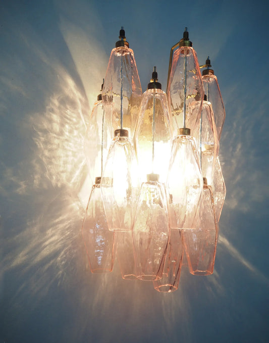 Vägglampa Poliedri Rosa