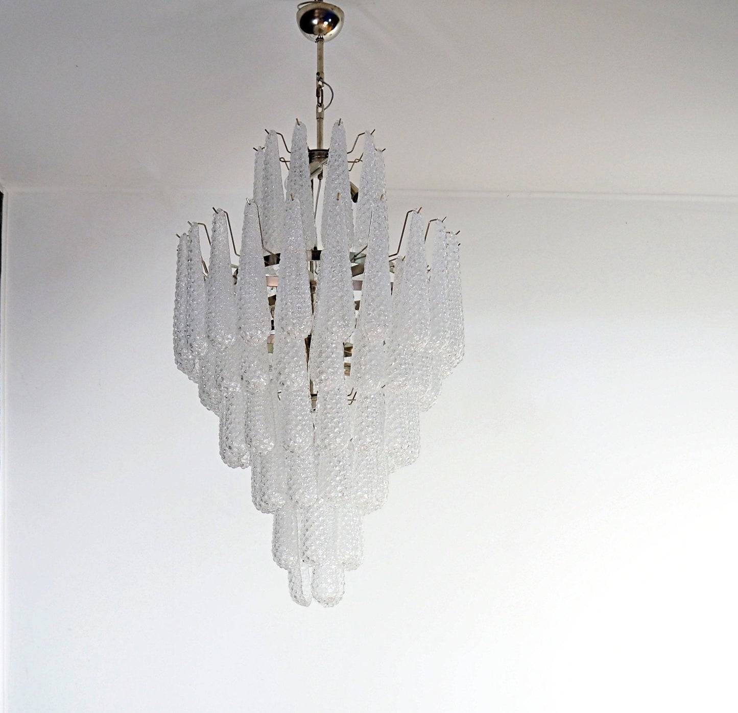 Murano takkrona Drop Ø75 - 85 glas