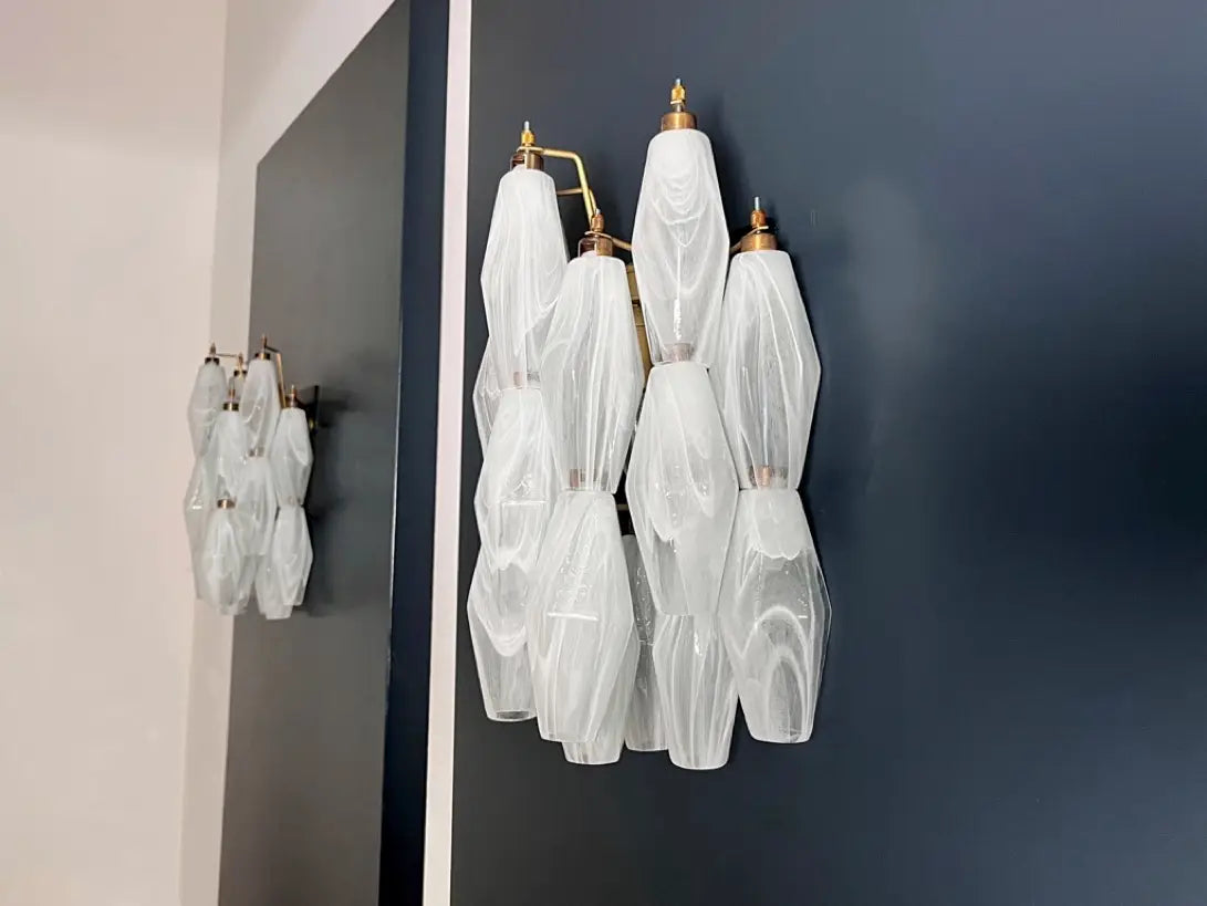 Vägglampa Poliedri Alabaster