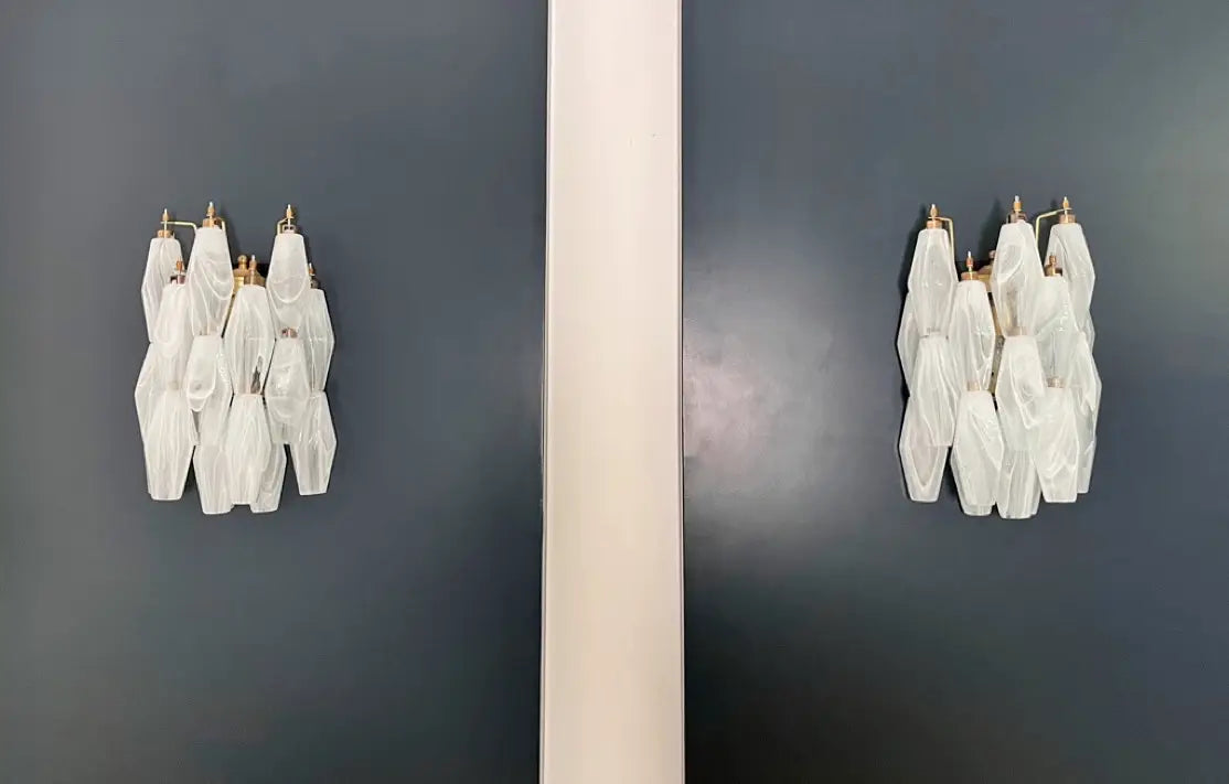 Vägglampa Poliedri Alabaster