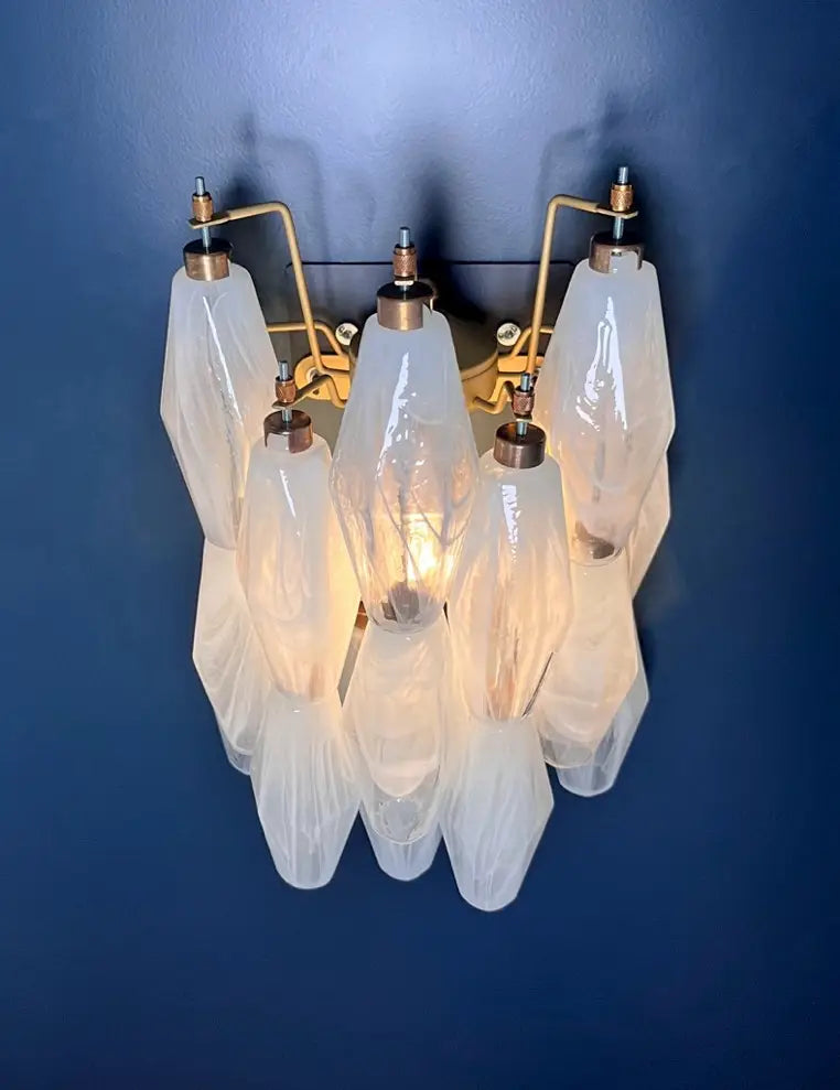 Vägglampa Poliedri Alabaster