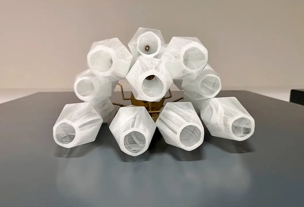 Vägglampa Poliedri Alabaster