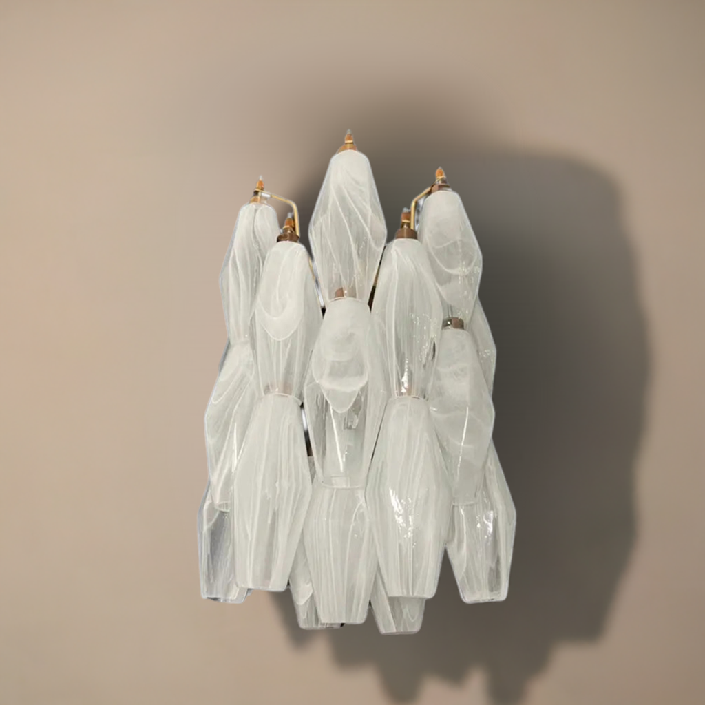 Vägglampa Poliedri Alabaster