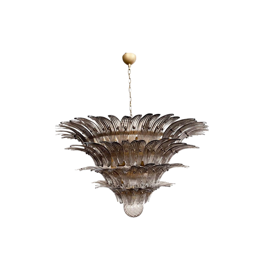 Murano takkrona Gatsby Ø115 - 163 rökfärgade glas