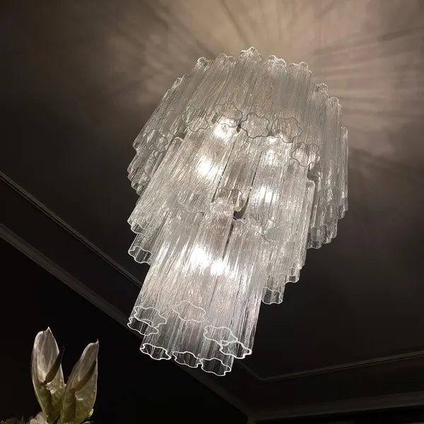 Murano takkrona Tubular Ø66 - 48 glas