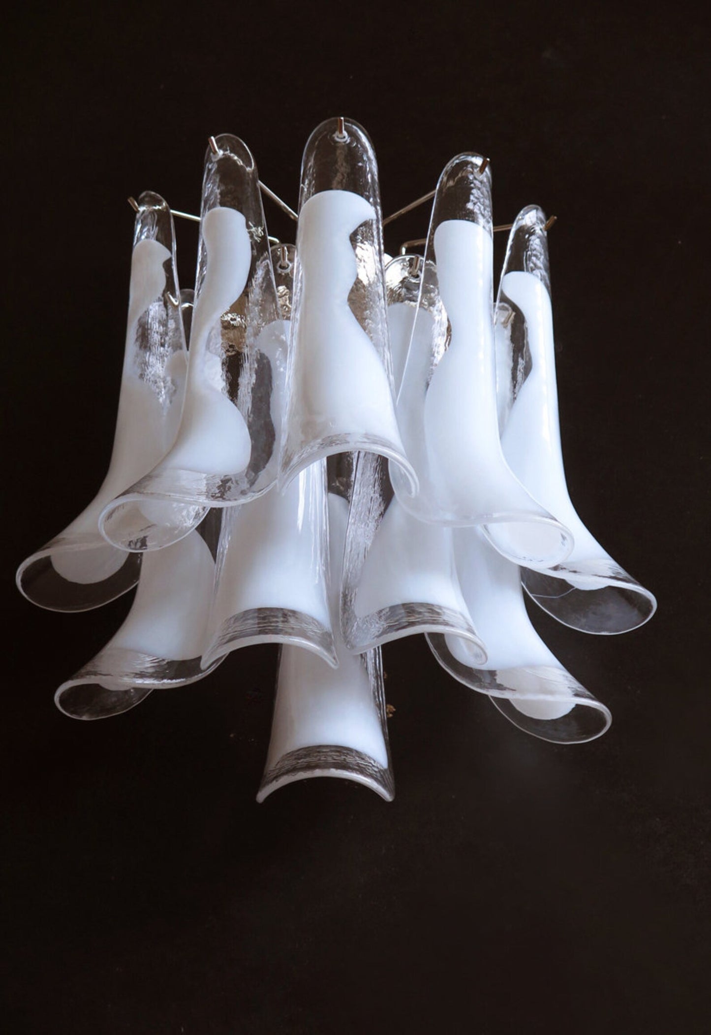 Murano vägglampa Calli Bianco