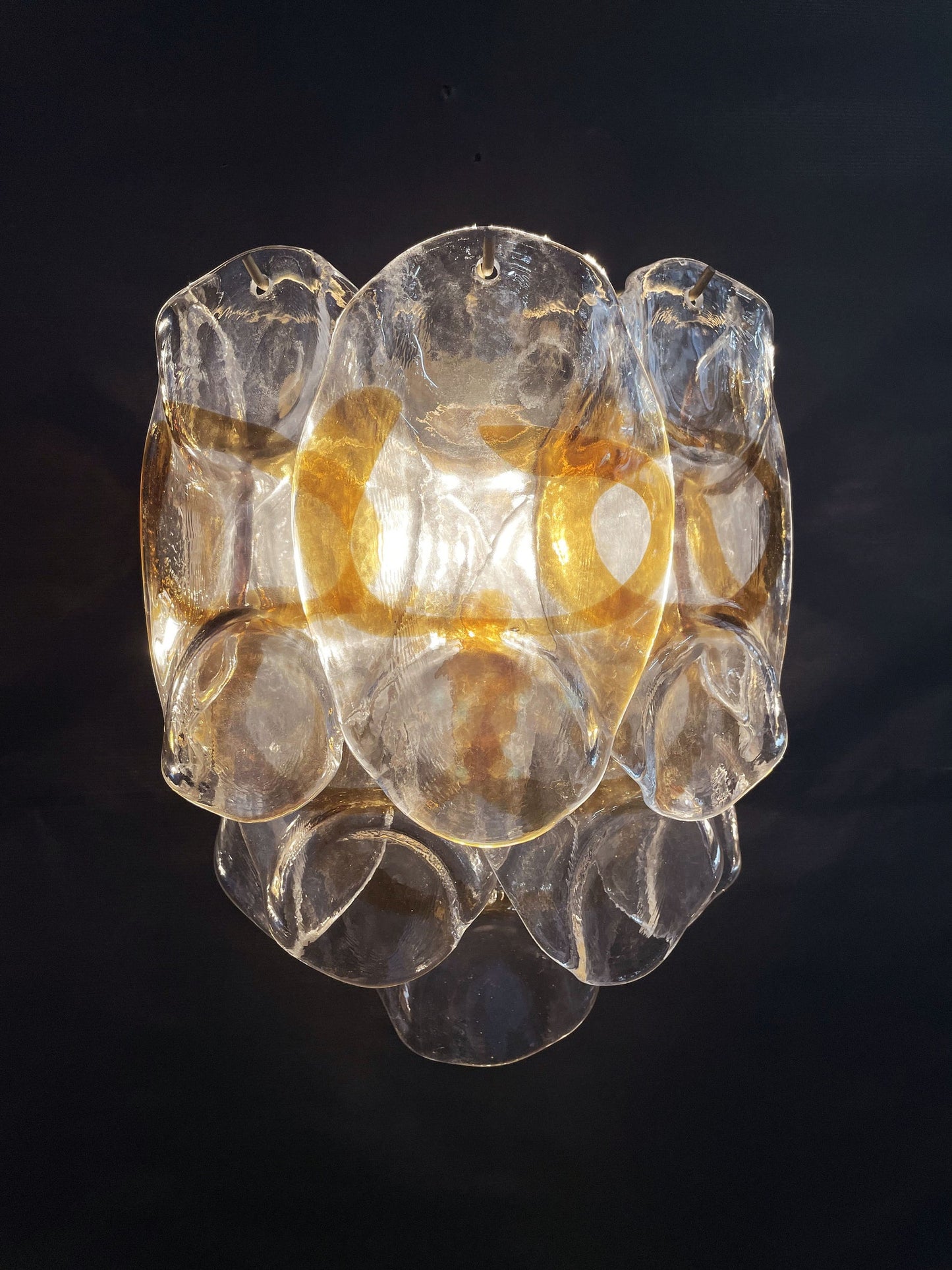 Murano vägglampa Mazzega Crostoli