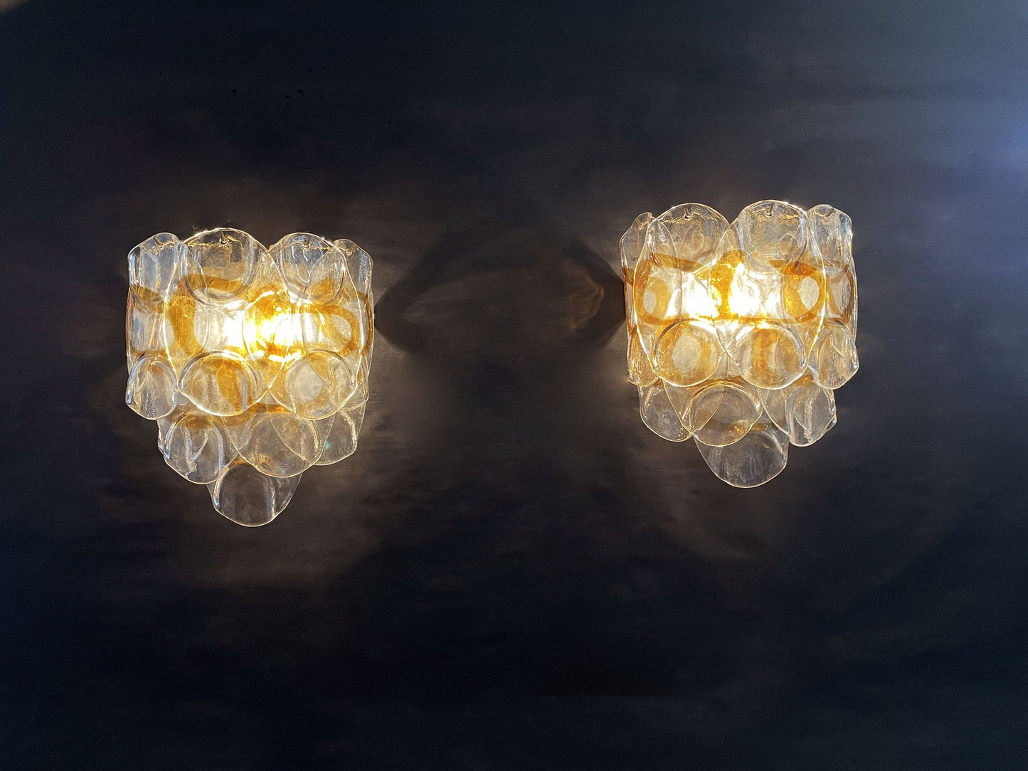 Murano vägglampa Mazzega Crostoli