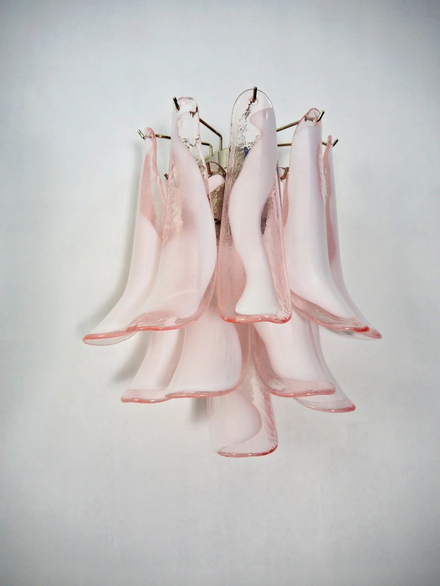 Murano vägglampa Calli Rosa