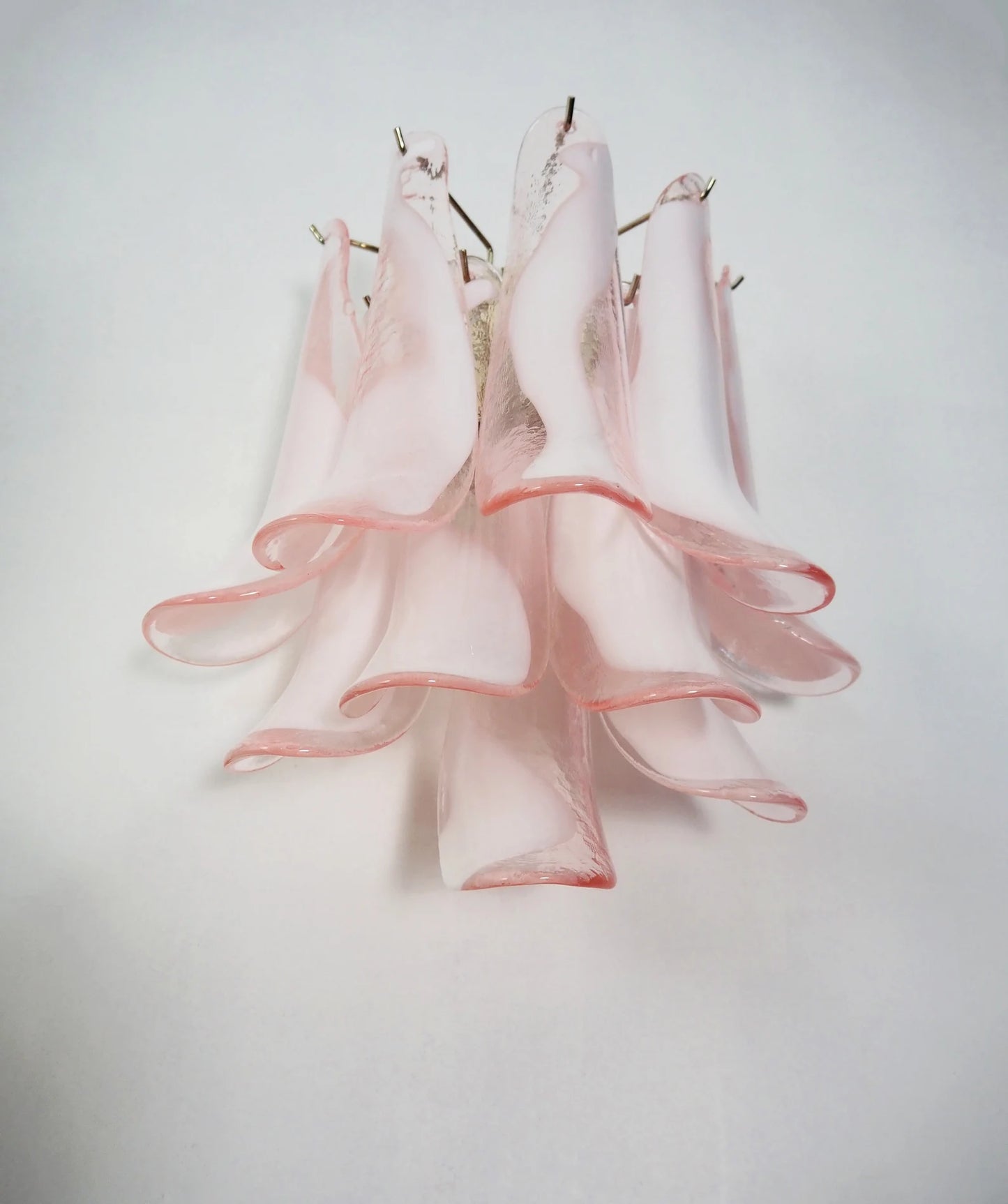 Murano vägglampa Calli Rosa