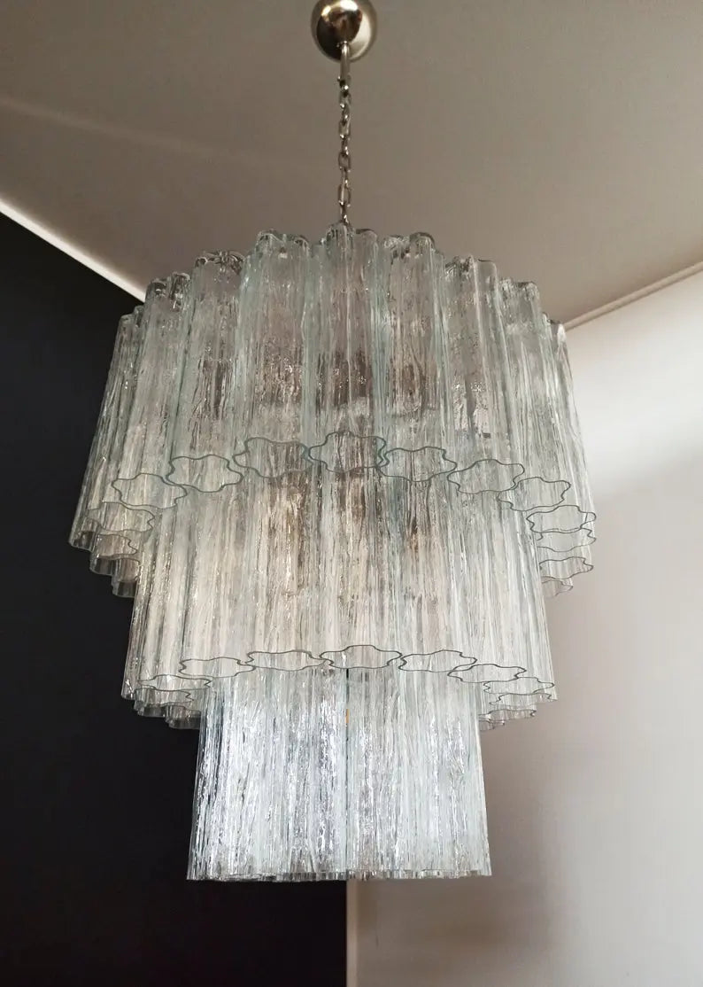 Murano takkrona Tubular Ø60 - 52 glas
