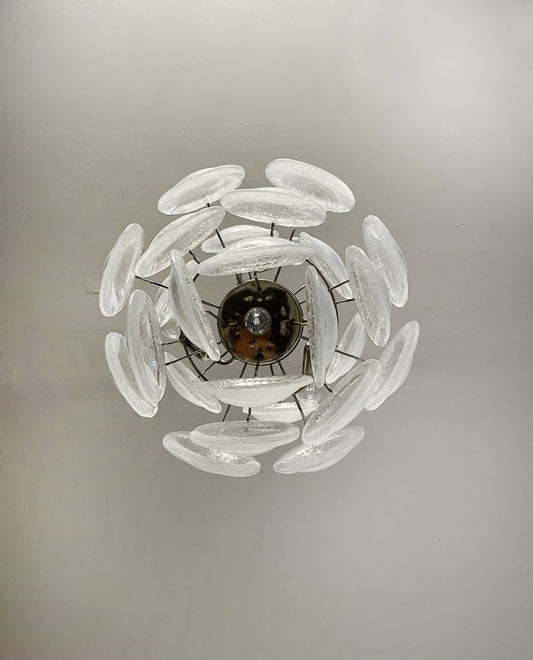 Murano takkrona Lattimo Vistosi Ø45 - 24 glas