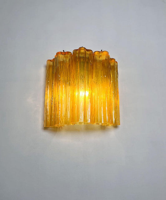 Murano vägglampa honungsfärgad