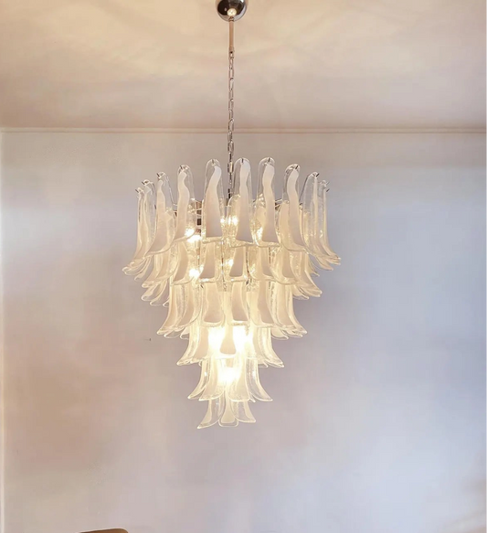 Murano takkrona Mazzega Ø75 - 75 vita glas