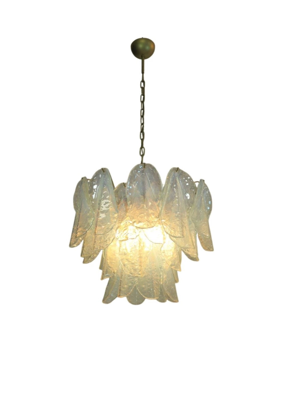 Murano takkrona Rondini Ø60 - 38 opala glas