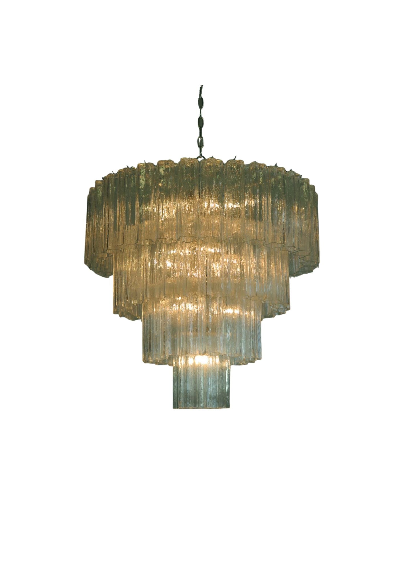 Murano takkrona Tubular Ø85 - 78 glas