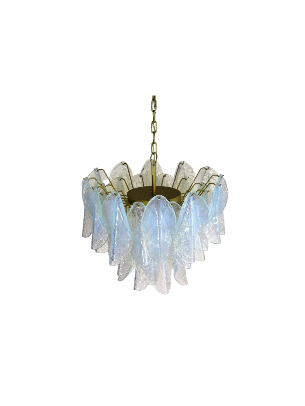 Murano takkrona Rondini Ø60 - 38 opala glas