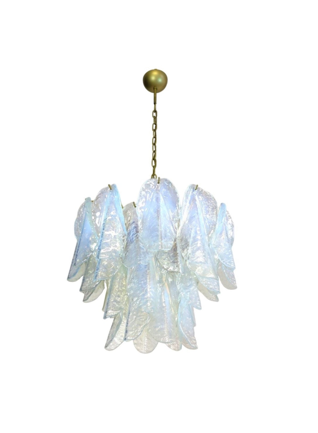 Murano takkrona Rondini Ø60 - 38 opala glas