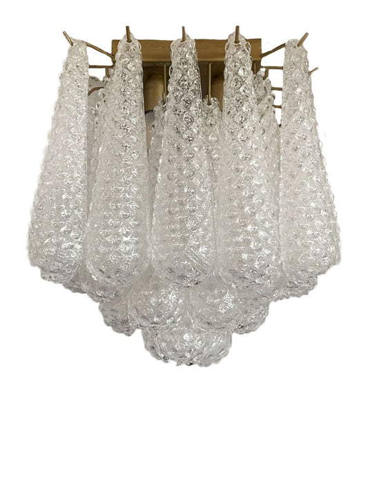 Murano plafond Drop mässing Ø35 - 32 glas