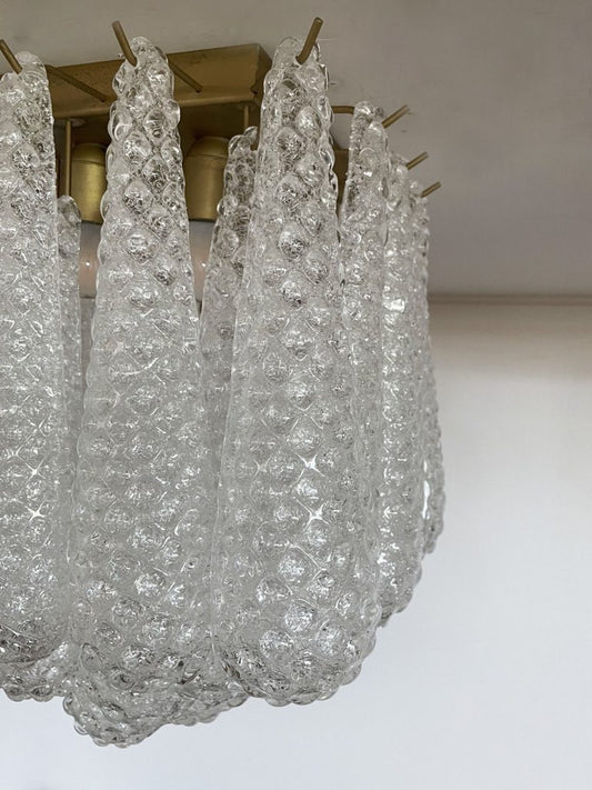 Murano plafond Drop mässing Ø35 - 32 glas