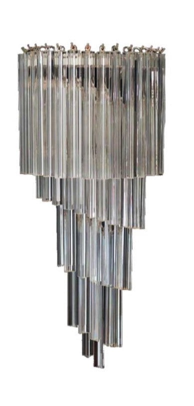 Murano vägglampa Grande Prisma Spiral