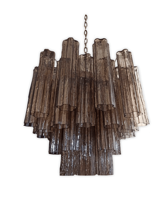 Murano takkrona Tubular Ø58 - 36 rökfärgade glas