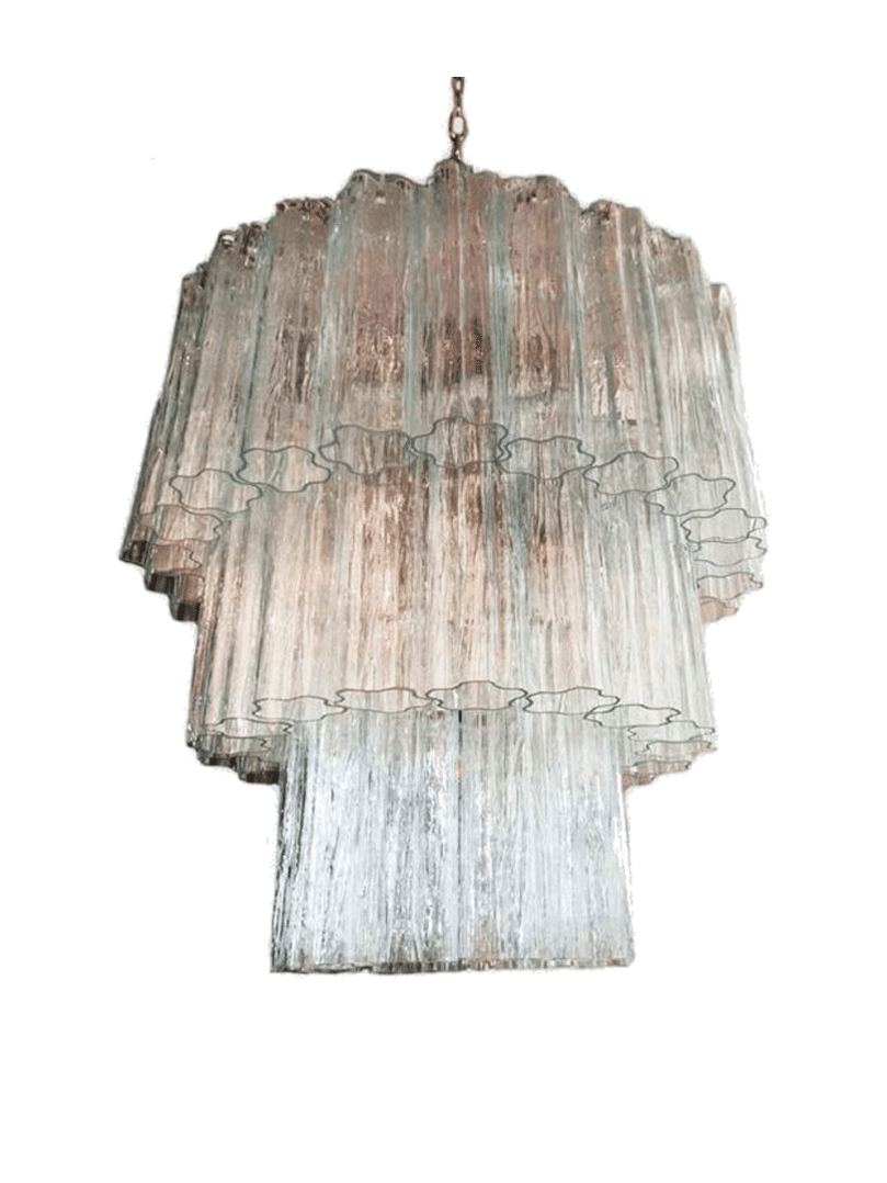 Murano takkrona Tubular Ø60 - 52 glas