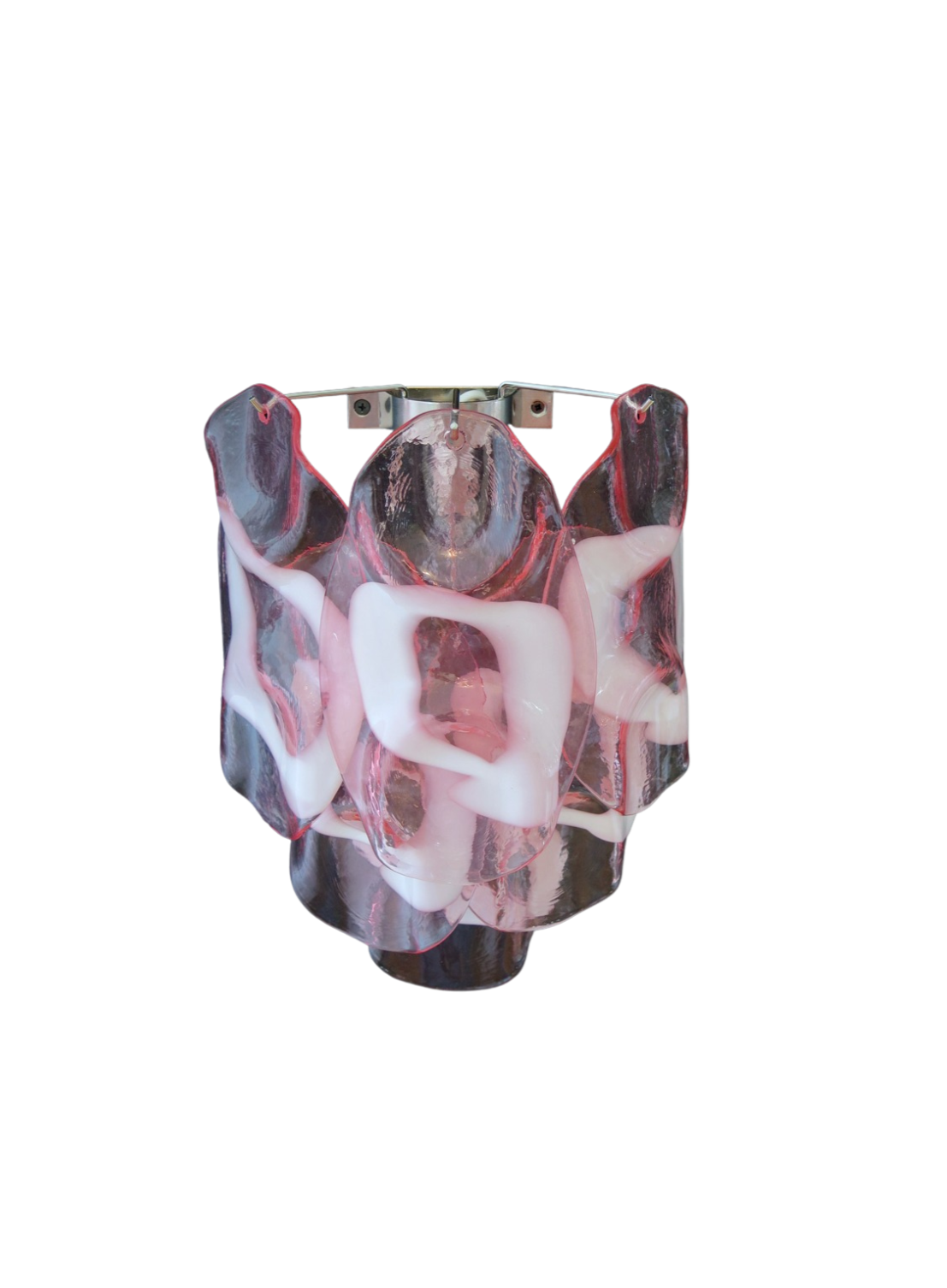 Murano vägglampa Dolci Rosa