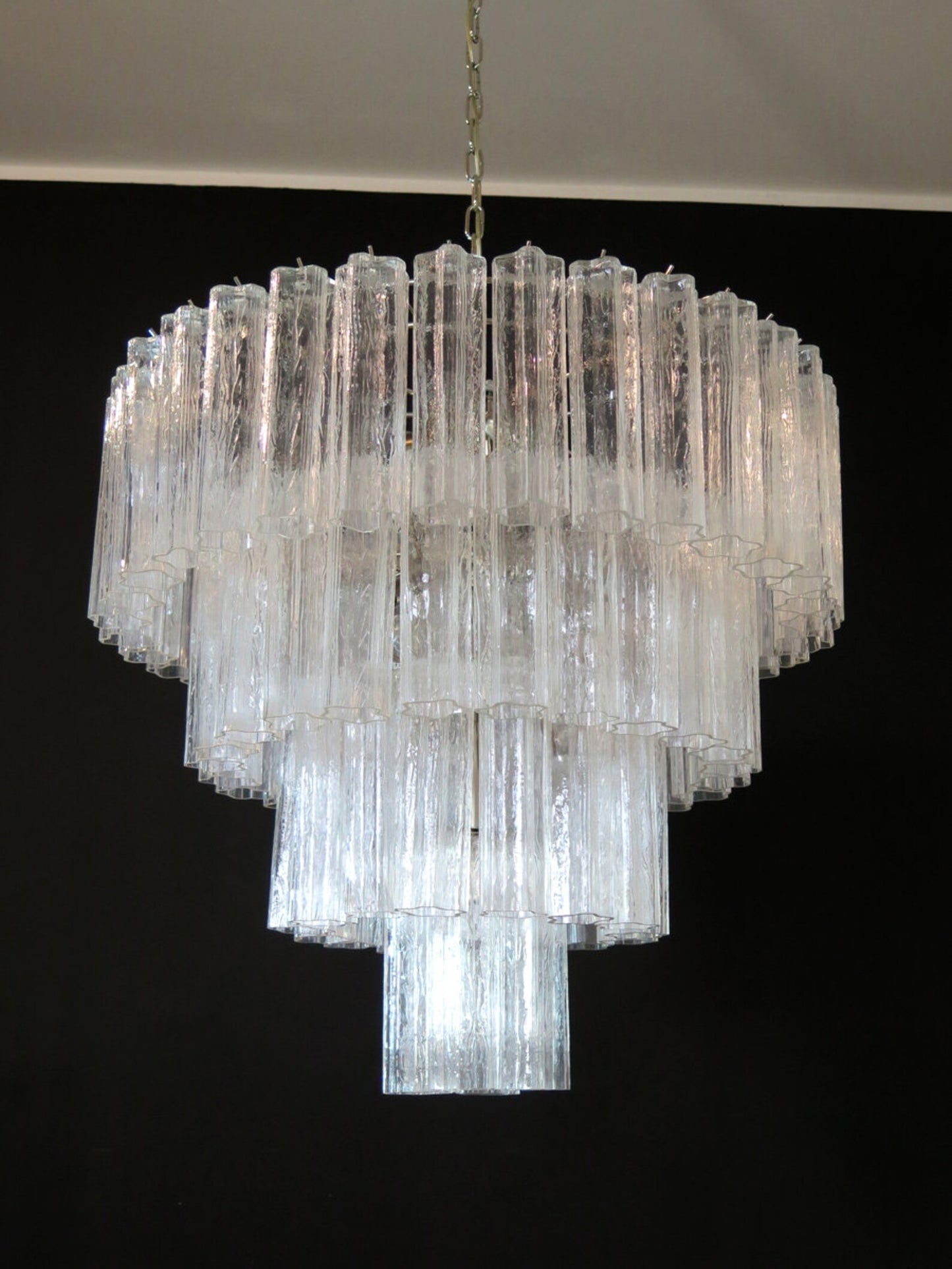 Murano takkrona Tubular Ø85 - 78 glas