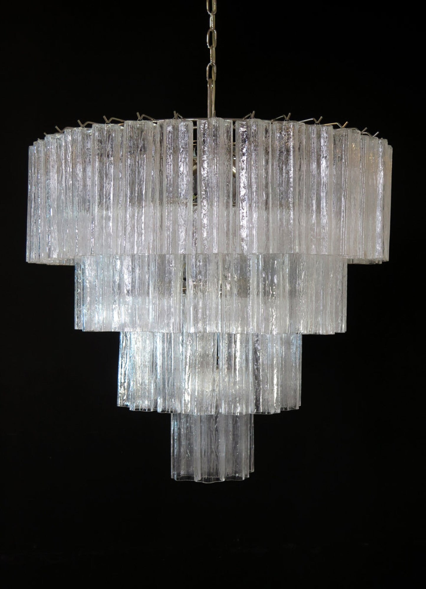 Murano takkrona Tubular Ø85 - 78 glas