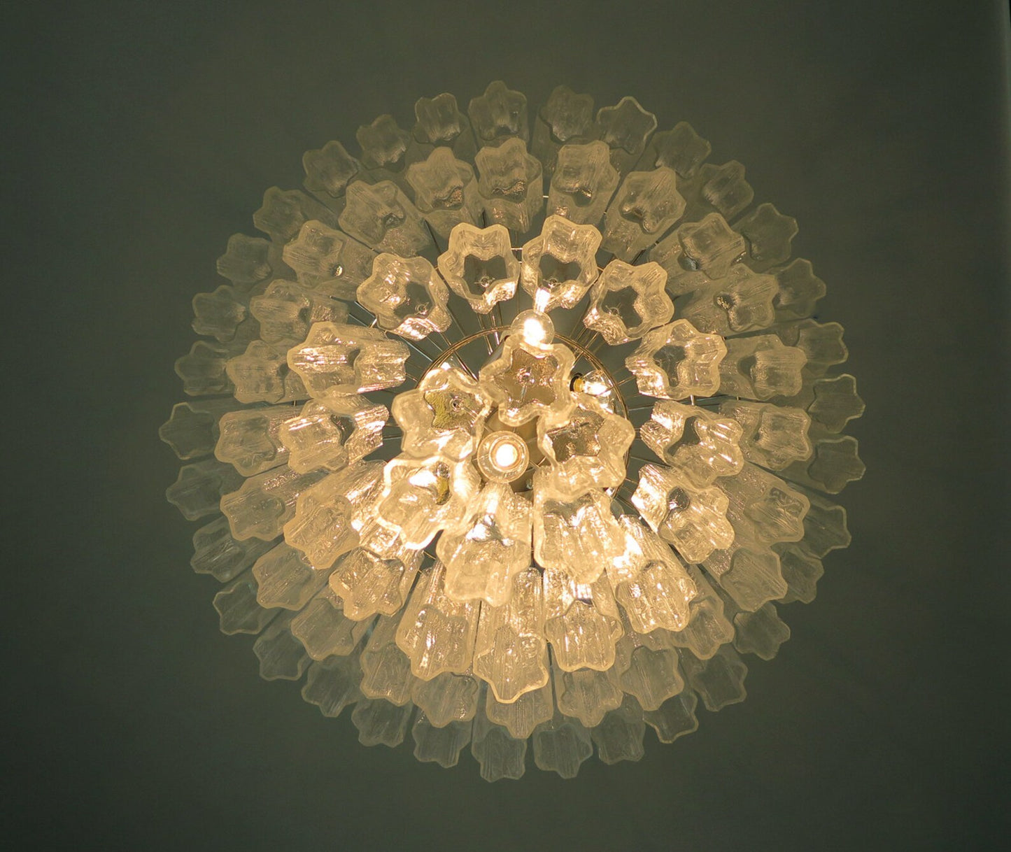 Murano takkrona Tubular Ø85 - 78 glas