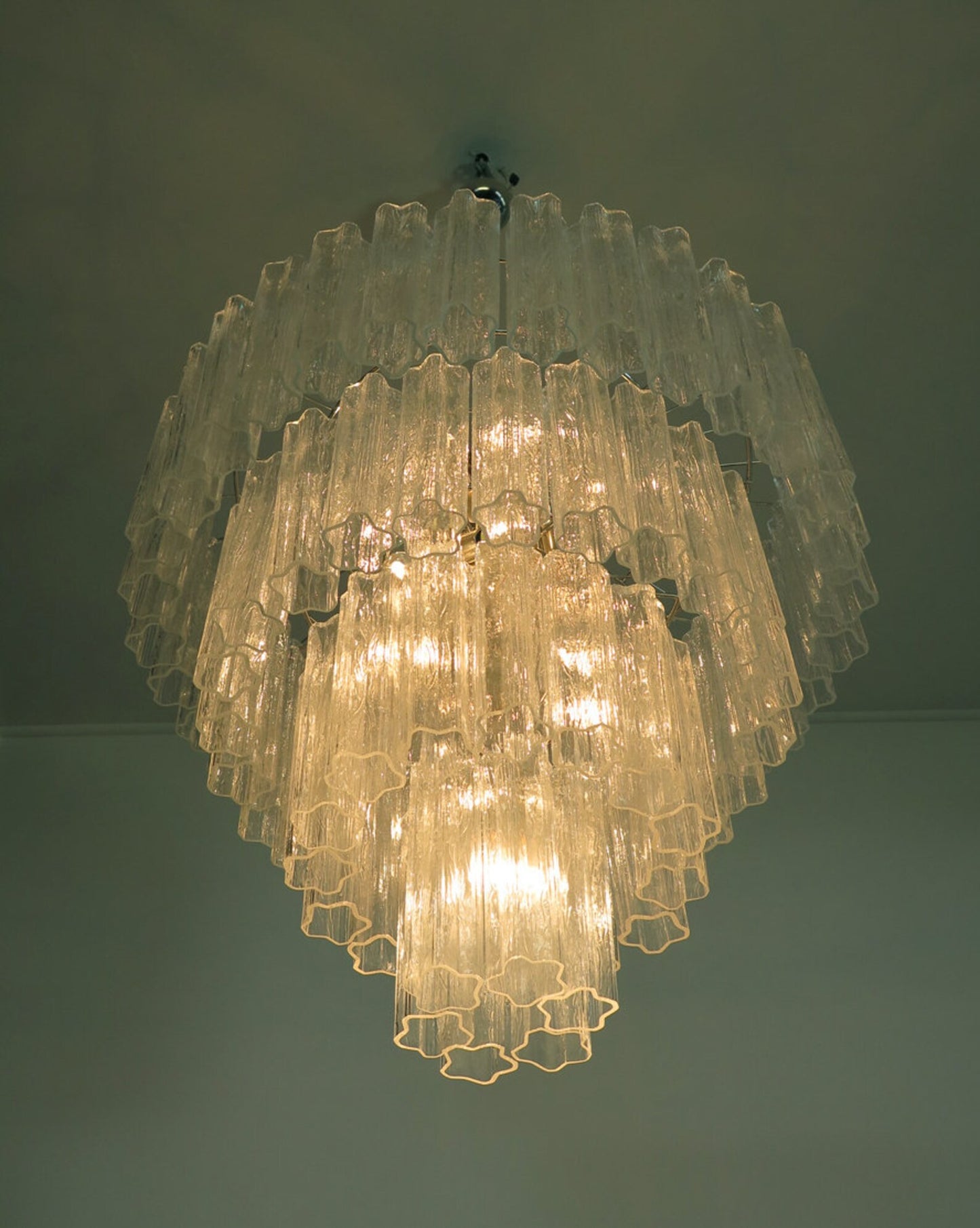 Murano takkrona Tubular Ø85 - 78 glas
