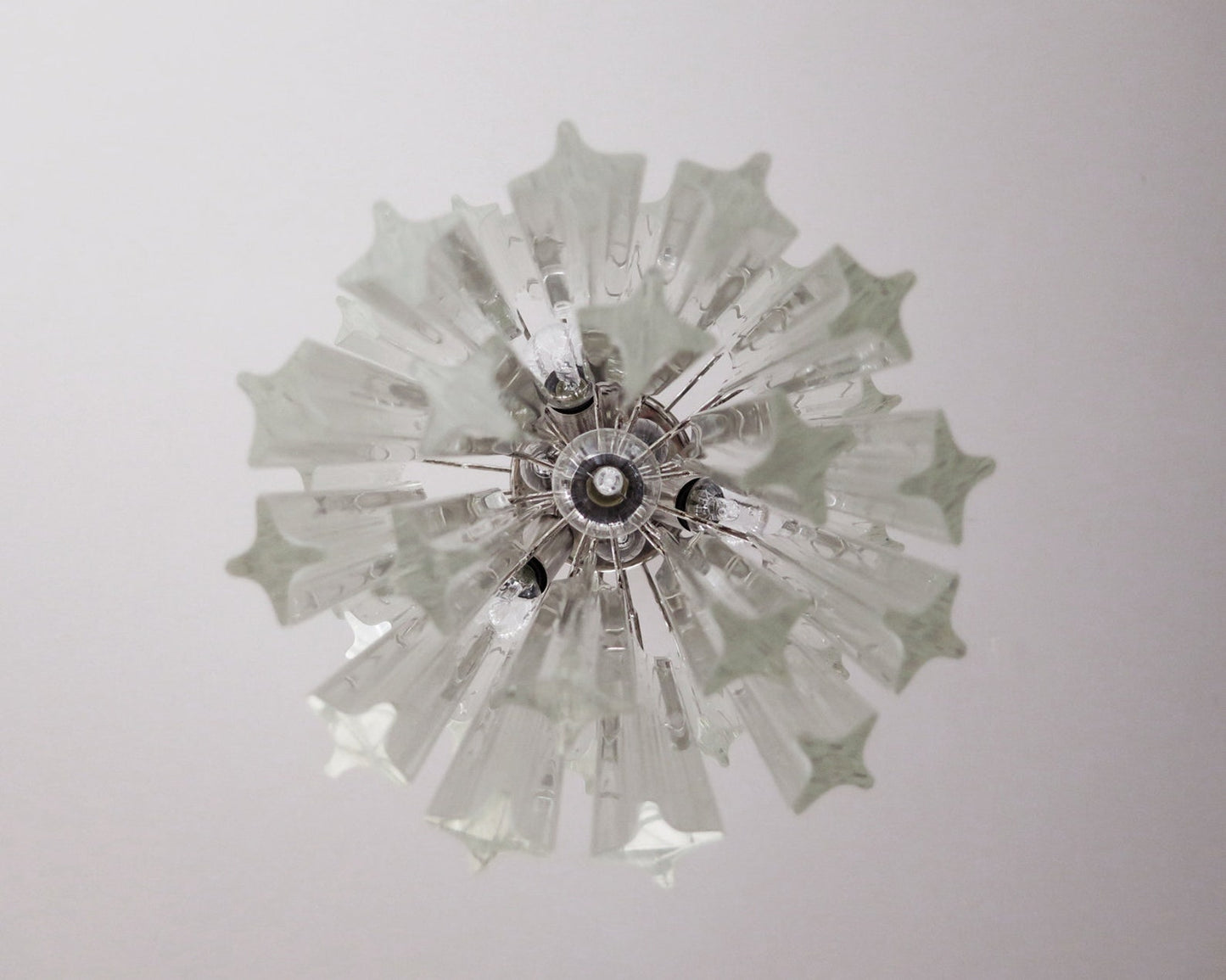 Murano takkrona Quadriedri Ø32 - 46 glas