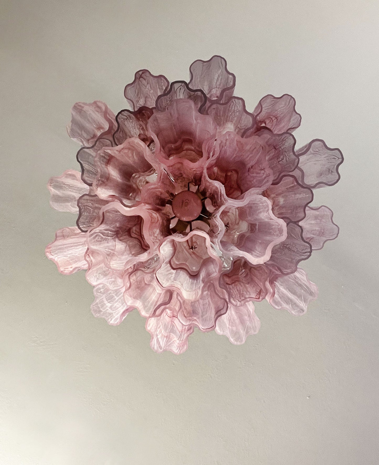 Murano takkrona Tubular Ø45 - 30 glas