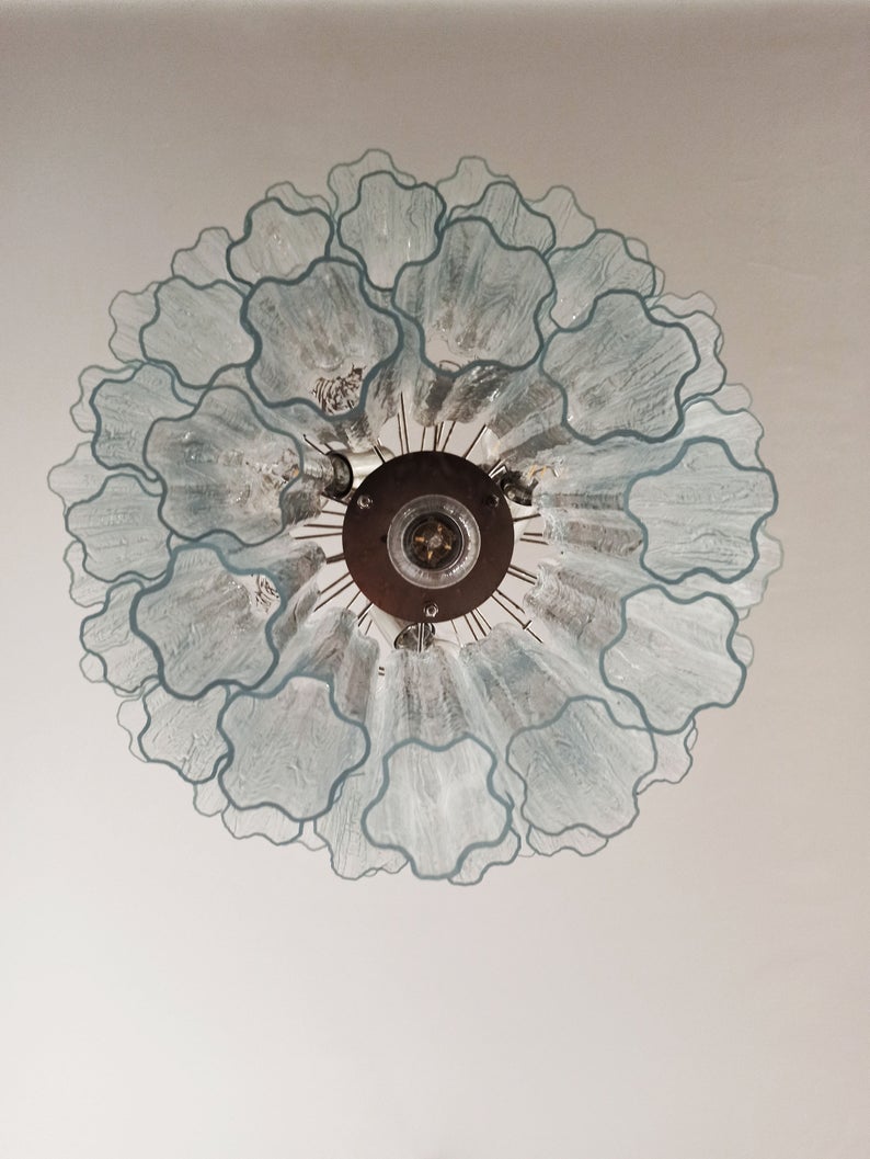 Murano takkrona Tubular Ø60 - 52 glas