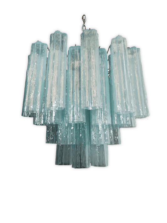 Murano takkrona Tubular Ø58 - 36 glas Mint