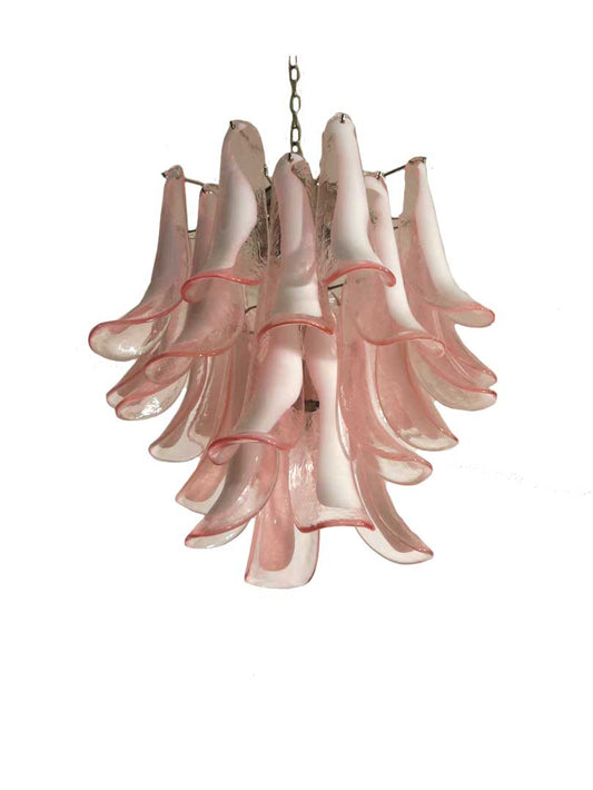 Murano takkrona Mazzega Ø50 - 26 rosa glas
