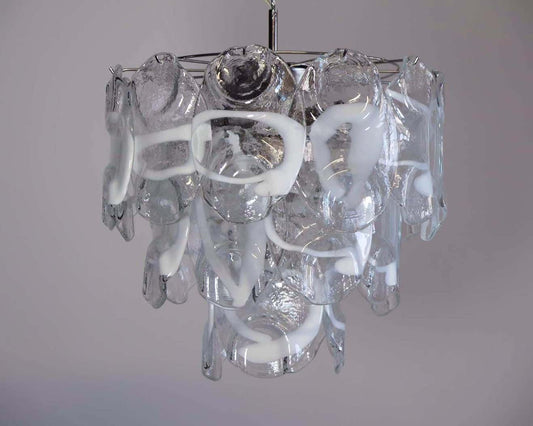 Murano takkrona Lattimo Mazzega Ø48 - 23 glas