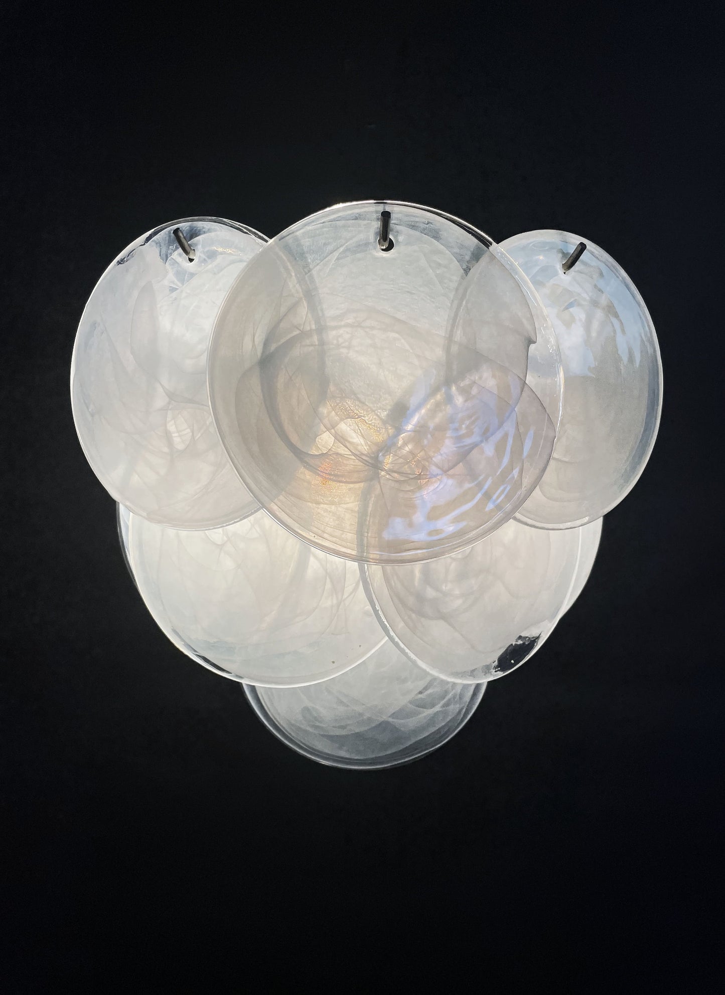 Murano vägglampa Iris Vit