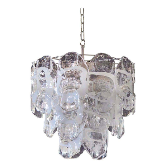 Murano takkrona Lattimo Mazzega Ø48 - 23 glas