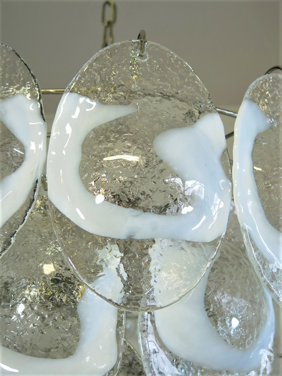 Murano takkrona Lattimo Mazzega Ø75 - 51 glas