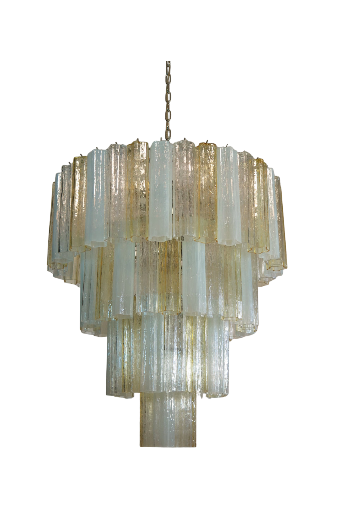 Murano takkrona Tubular Ø85 - 78 mixade glas