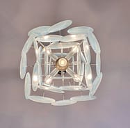 Murano takkrona Disc Ø50 - 36 blå glas