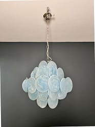Murano takkrona Iris Ø50 - 36 blå glas