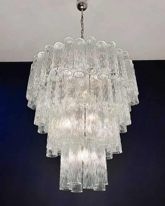 Murano takkrona Corteccia Ø85 - 80 klara glas