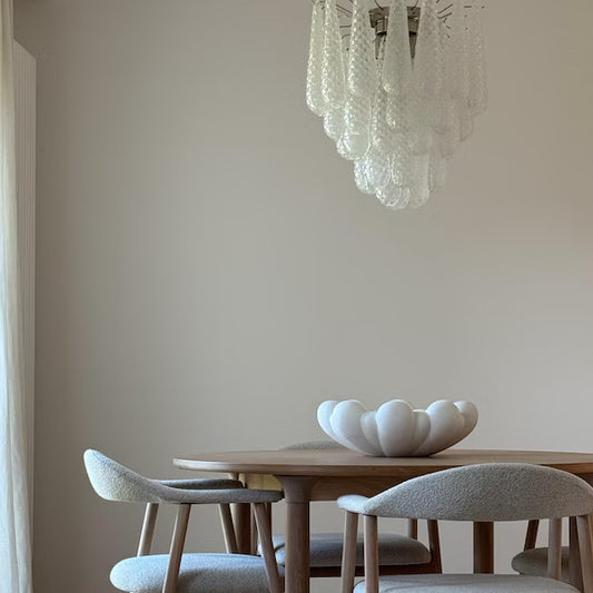 Murano takkrona Drop Ø47 - 41 glas